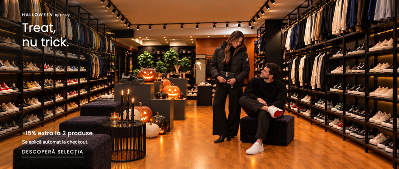 Halloween by Finery: Treat, nu trick. −15% extra la 2 produse, se aplică automat la checkout.