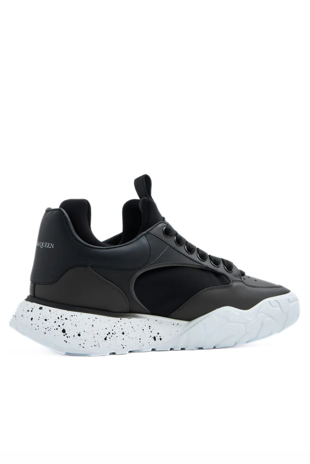 Alexander McQueen Court Tech Lace-Up Black Sneakers