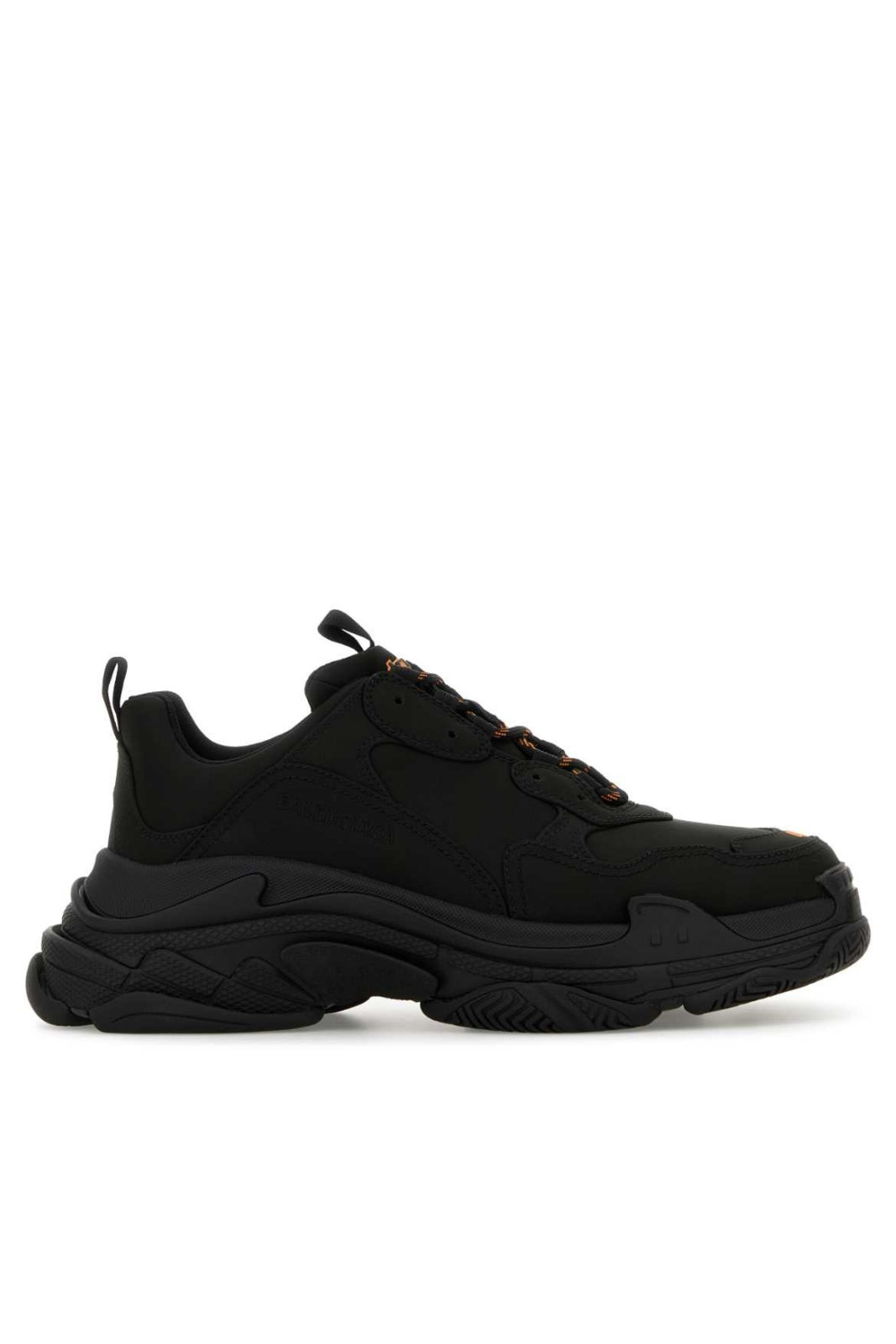 Balenciaga Black Satin Triple S men sneakers