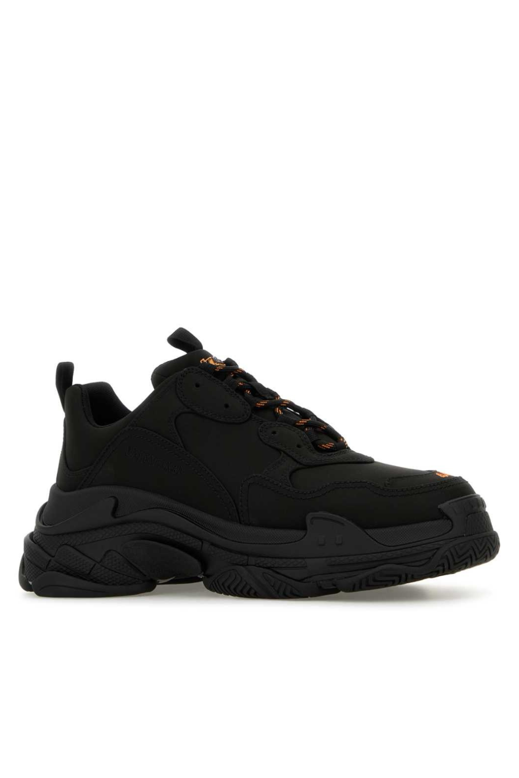 Balenciaga Black Satin Triple S men sneakers