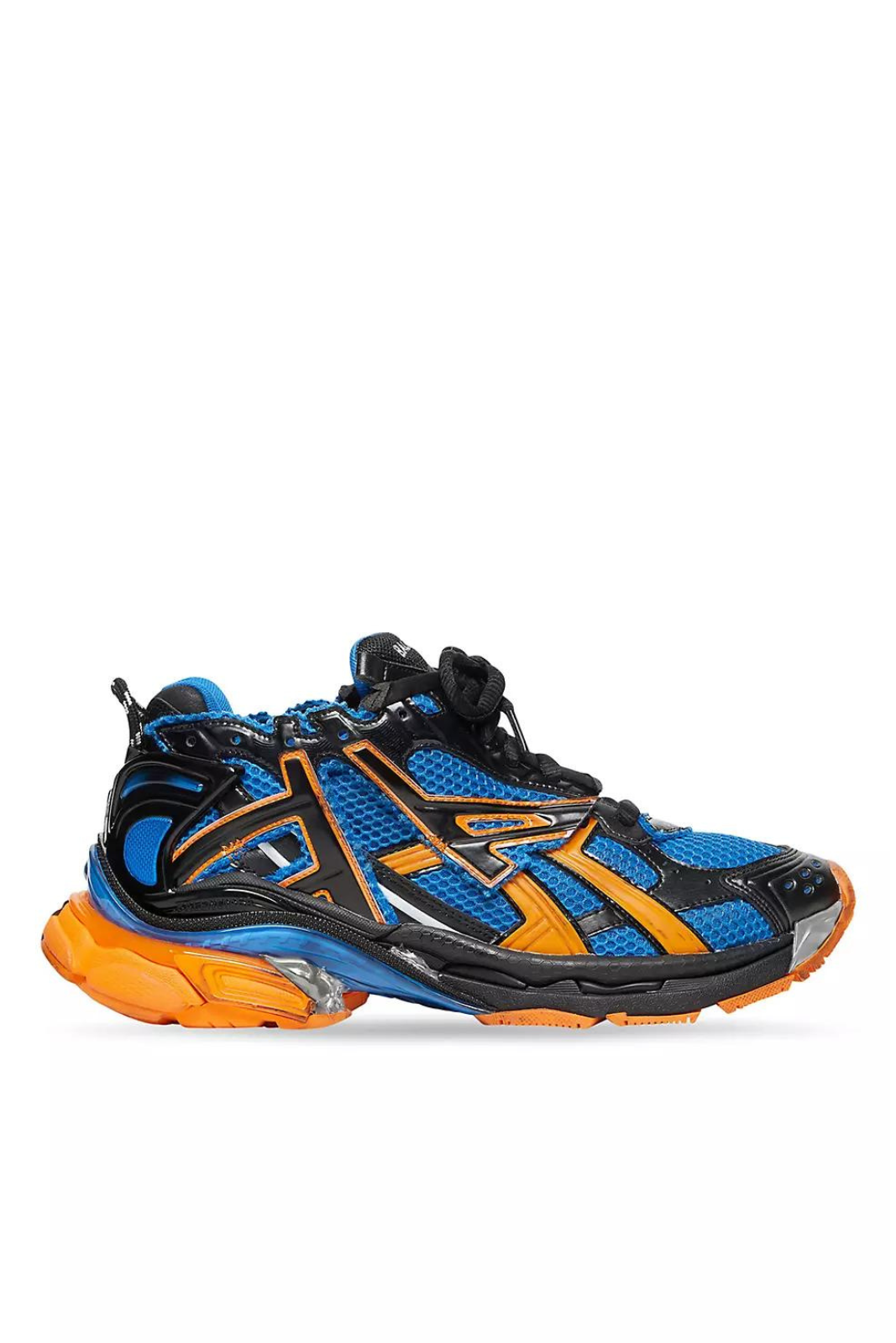 Balenciaga Sneakers Runner Men Fabric Blue Orange | Exclusiv Balenciaga Sneakers Runner Men Fabric Blue Orange | Exclusiv