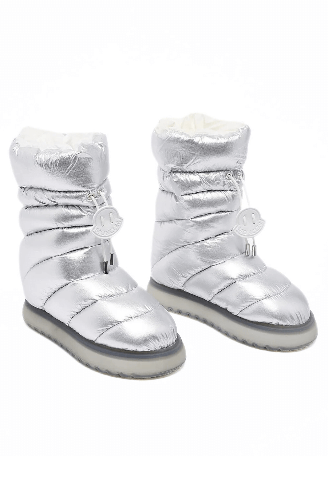 Moncler Gaia Snow Silver Boots for women