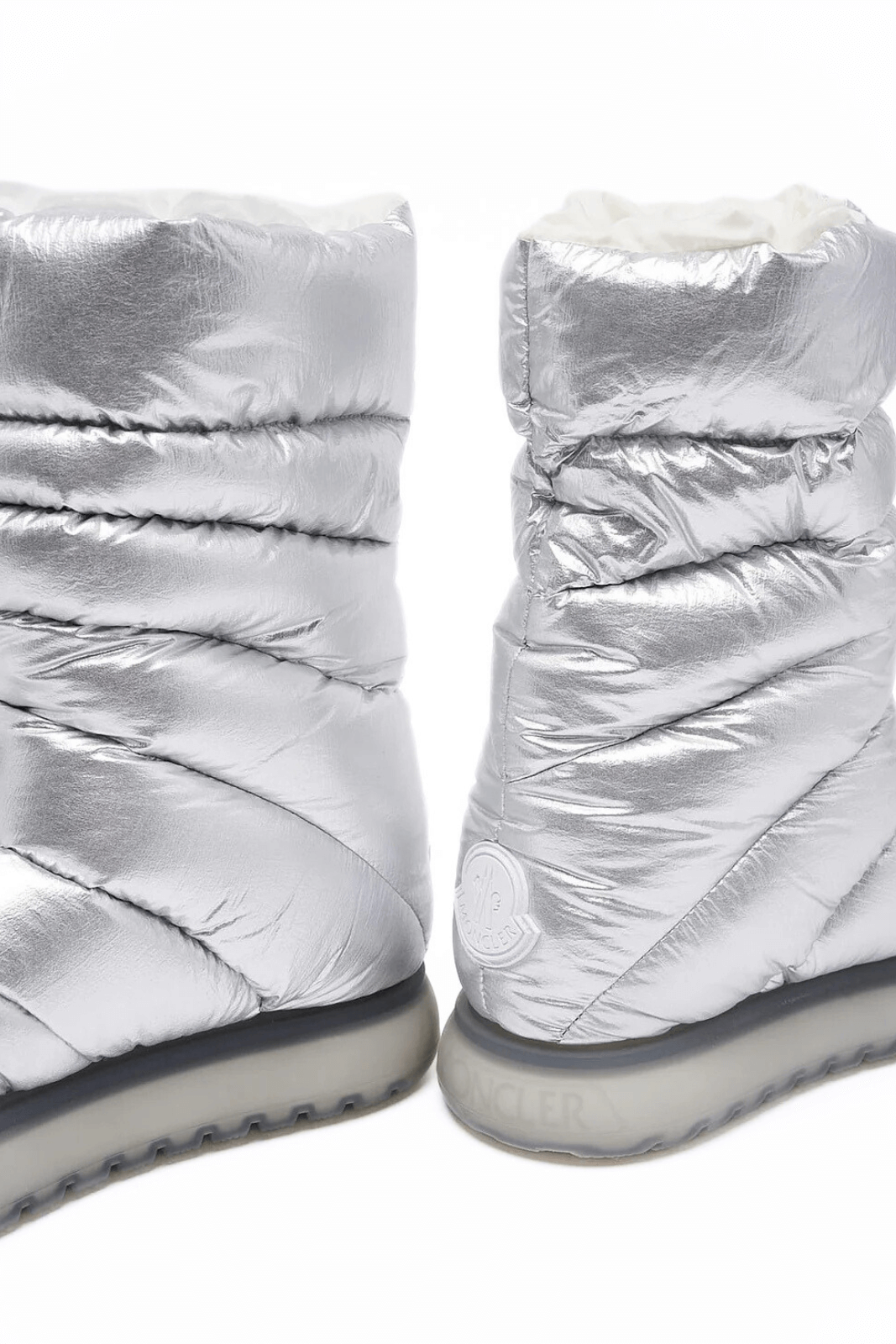 Moncler Gaia Snow Silver Boots for women