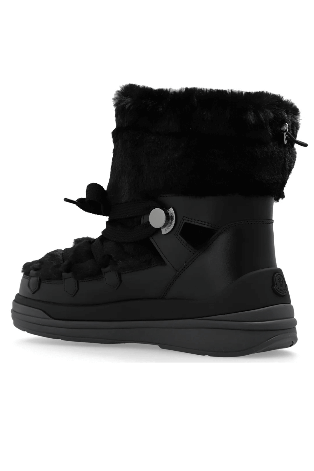 Moncler Insolux Lace-Up Snow Boots Black for women