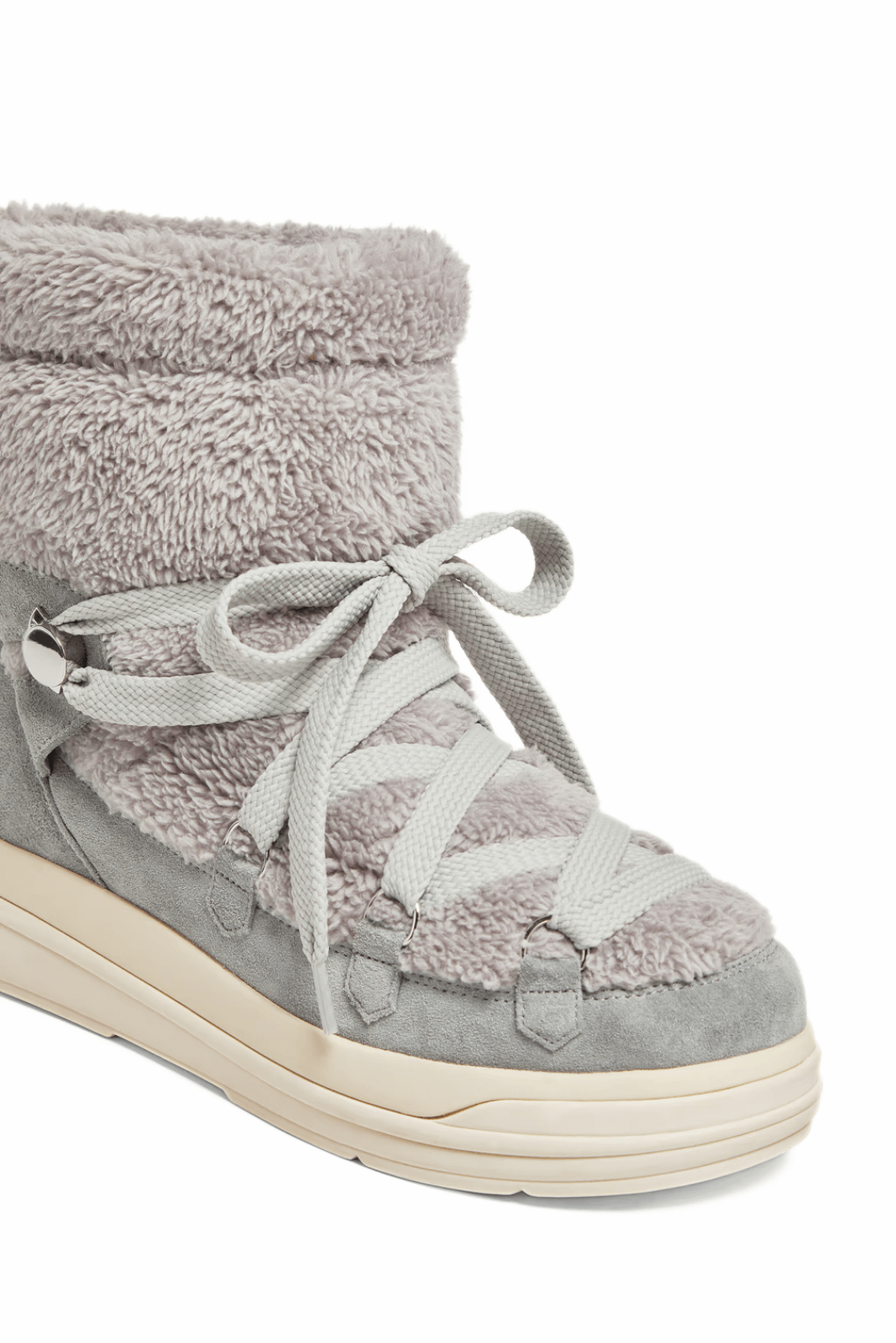 Moncler Insolux Suede Snow Boots Grey for women