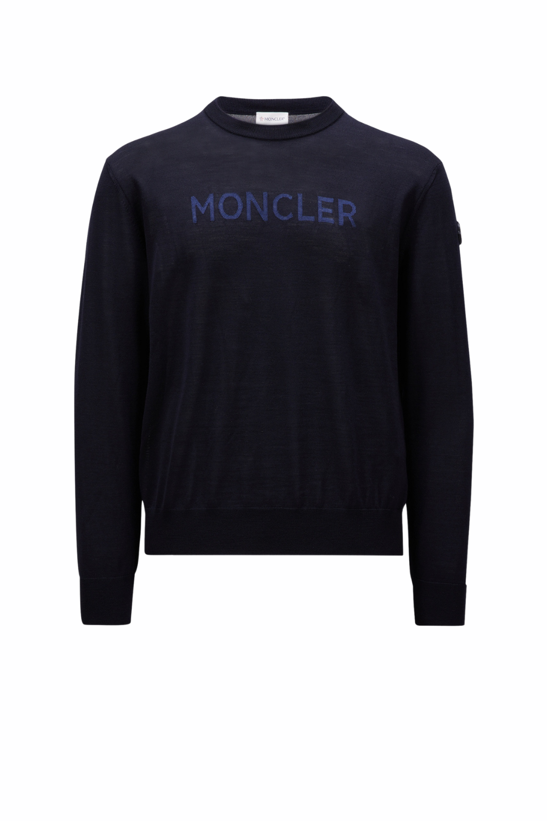 Moncler Logo Wool Sweater Dark Blue