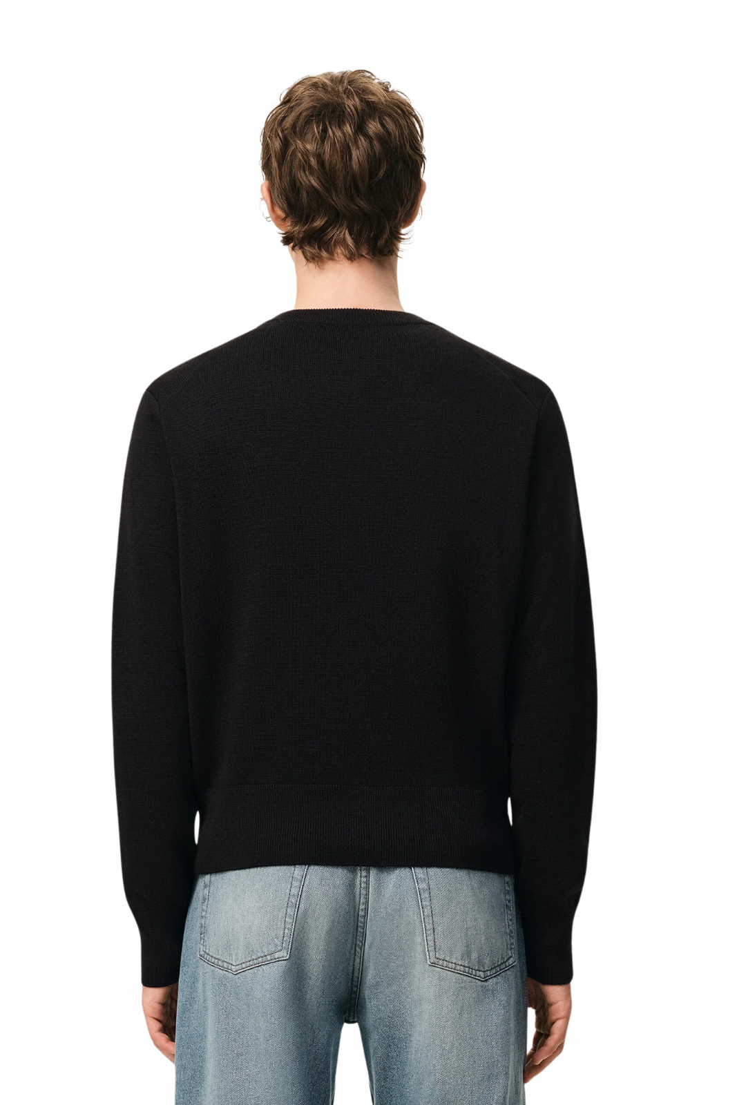 Ami Paris Black Wool Ami De Coeur Cardigan