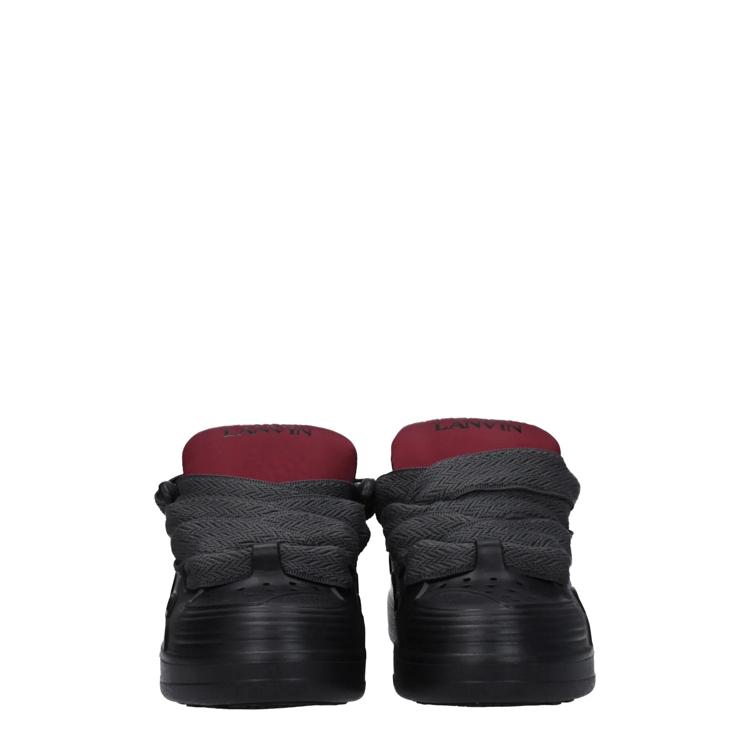 Lanvin Rubber Black/Anthracite Curb removable-insole Sneakers for men
