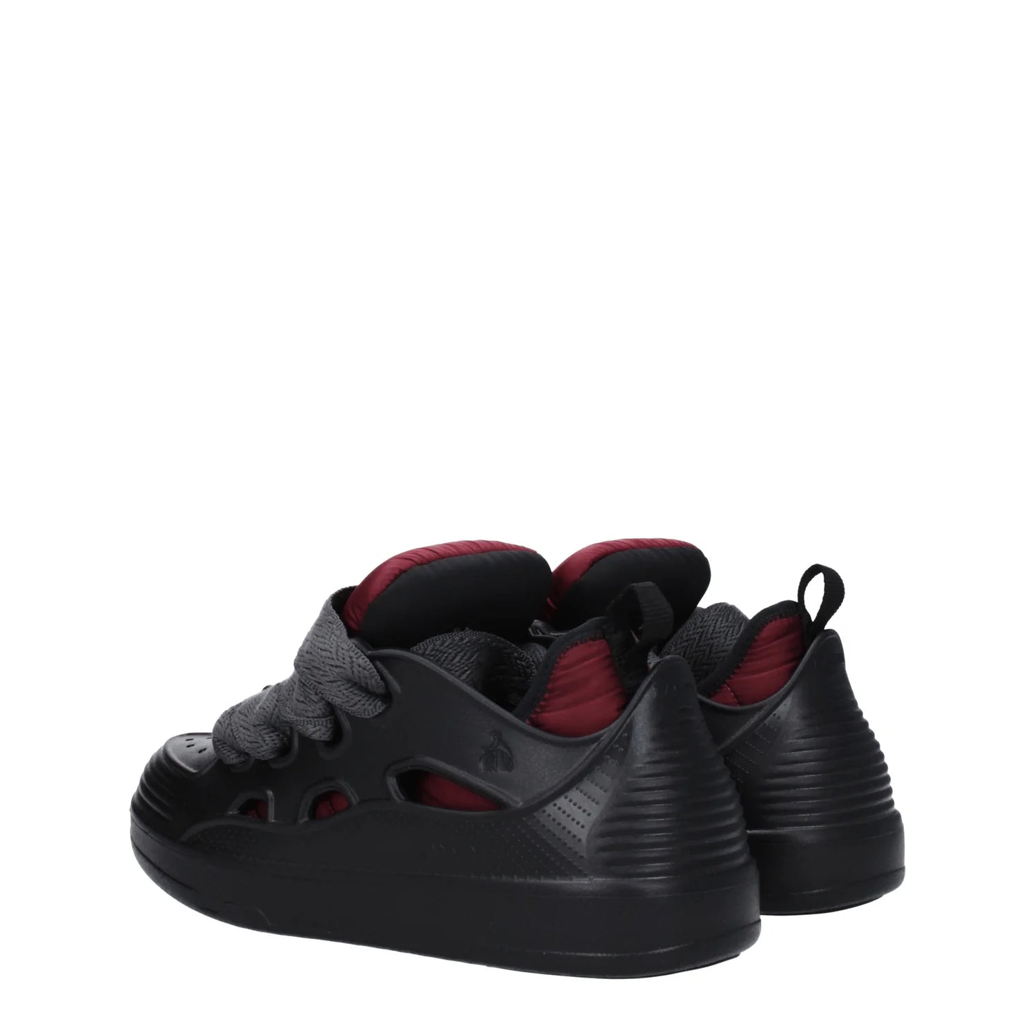 Lanvin BlackLanvin Rubber Black/Anthracite Curb removable-insole Sneakers for men