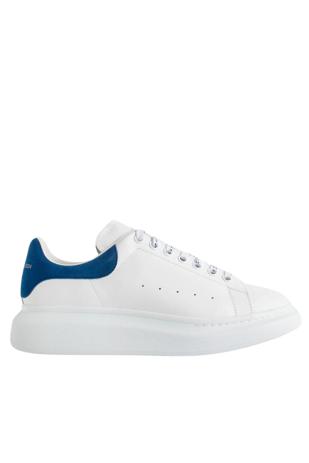 Alexander McQueen White / Blue Woman Oversized Sneakers