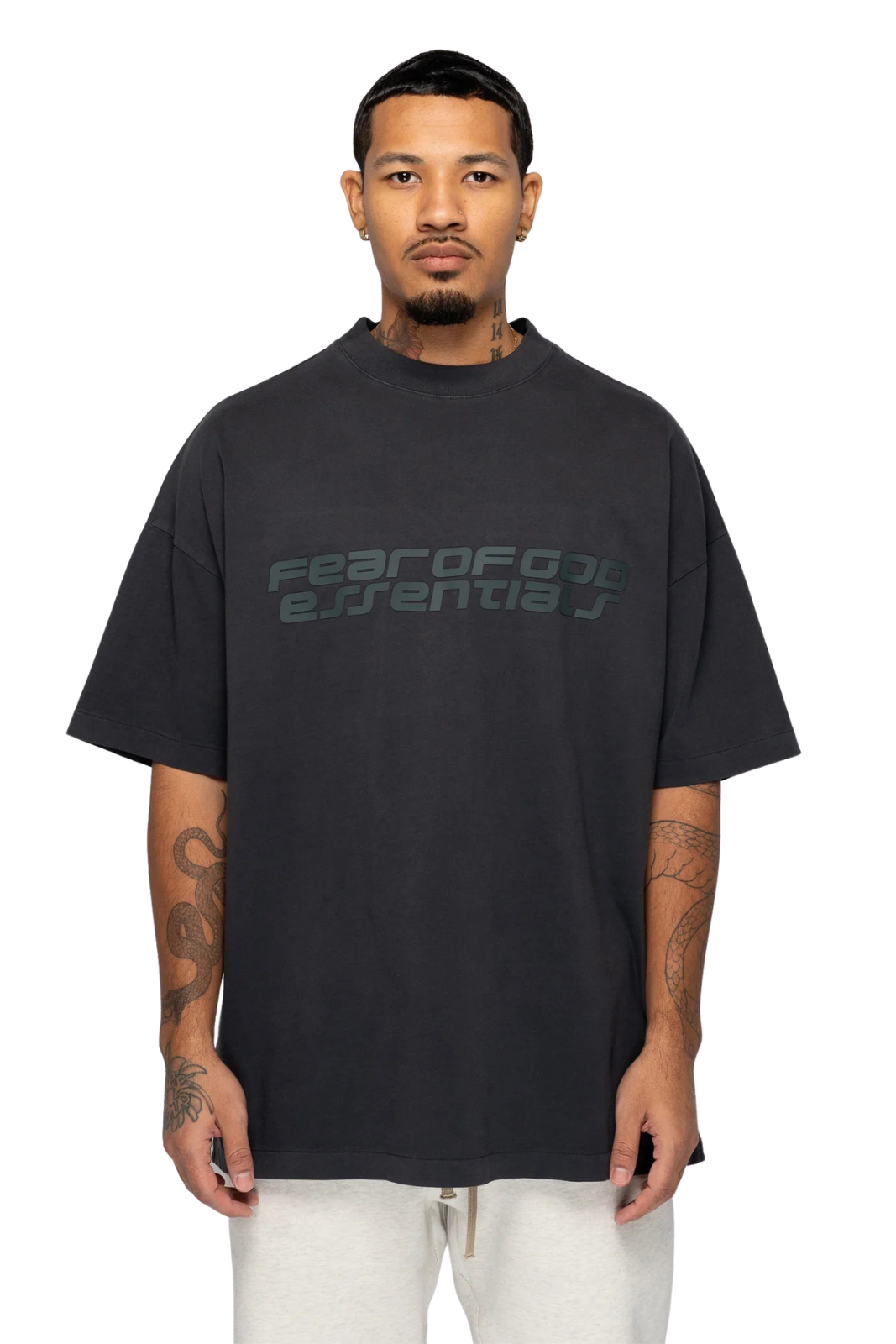 Fear of God Essentials 90s Tee in Vintage Black