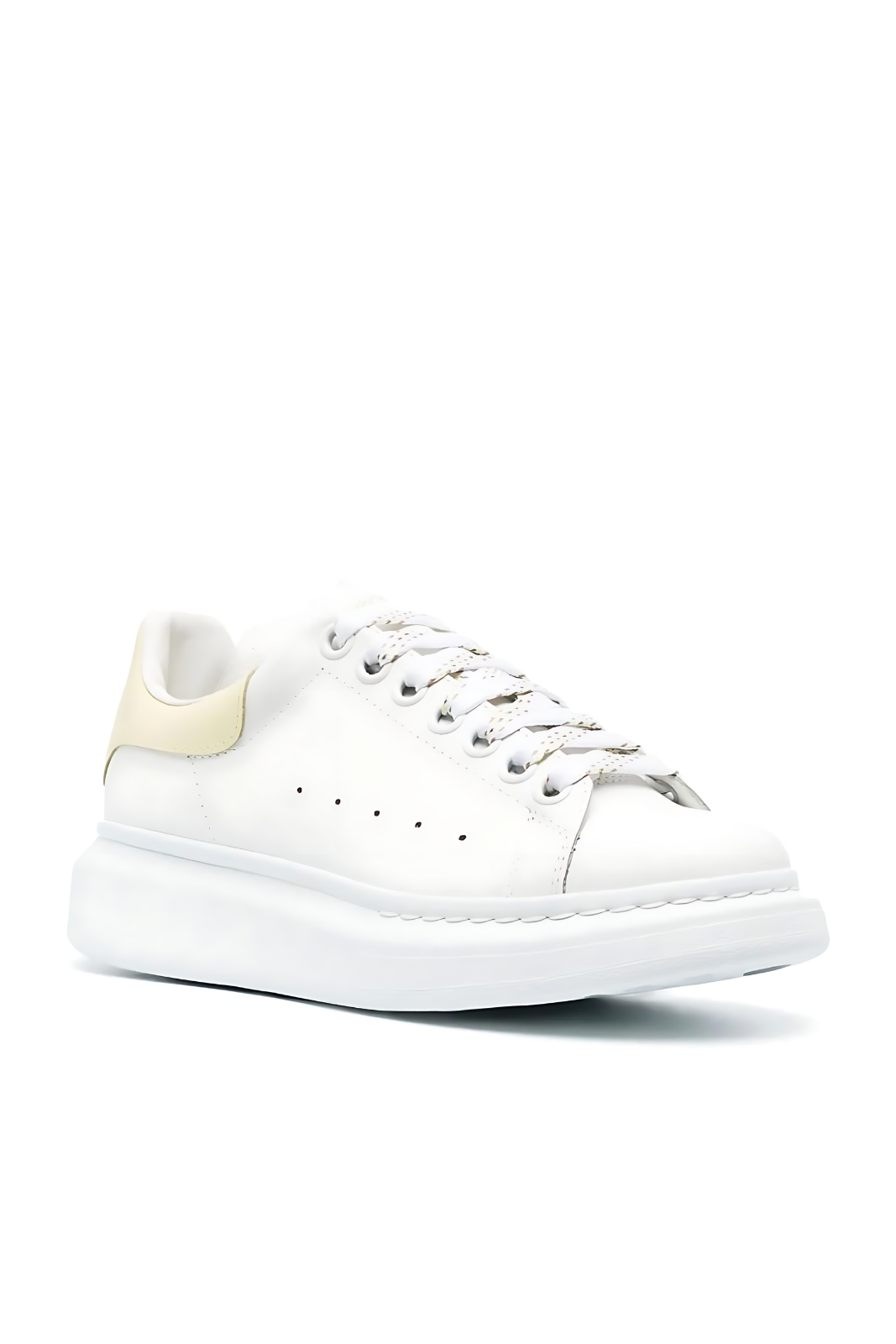 Alexander McQueen Oversized chunky low-top sneakers white - soft yellow