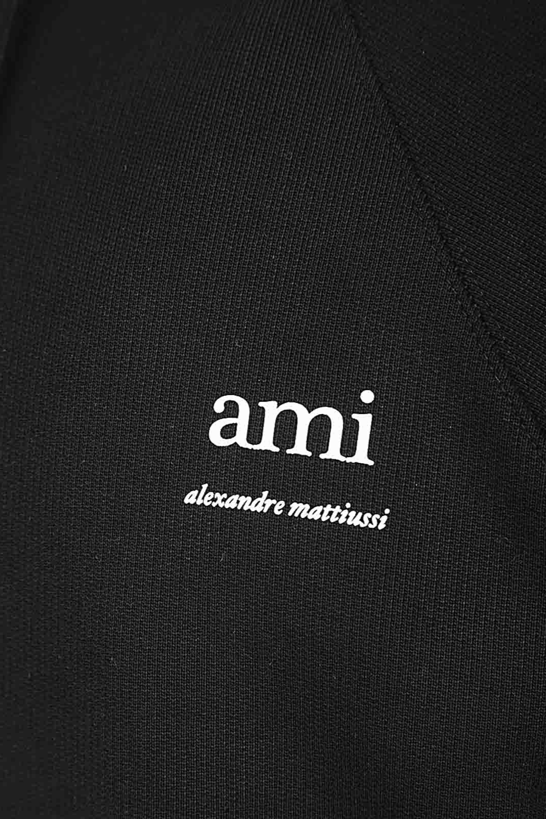 Ami Paris Black Hoodie Ami for men