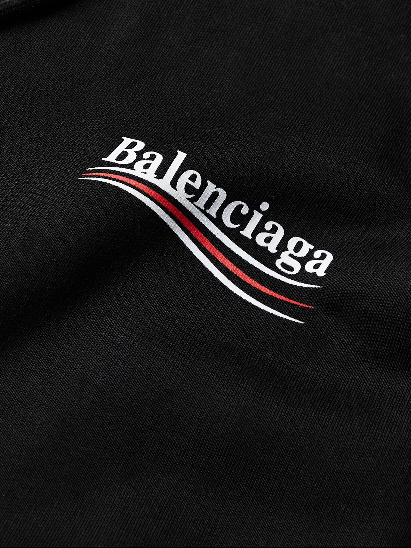 Balenciaga Black logo hoodie1