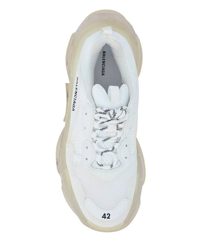 Balenciaga triple s clear sole White4