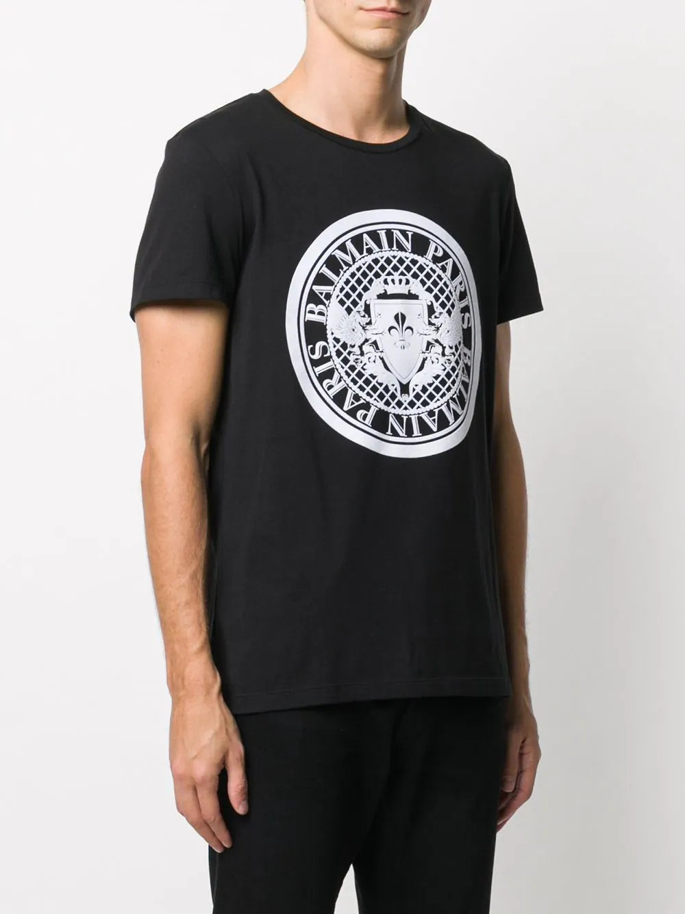 Balmain BBlack logo T-shirt2