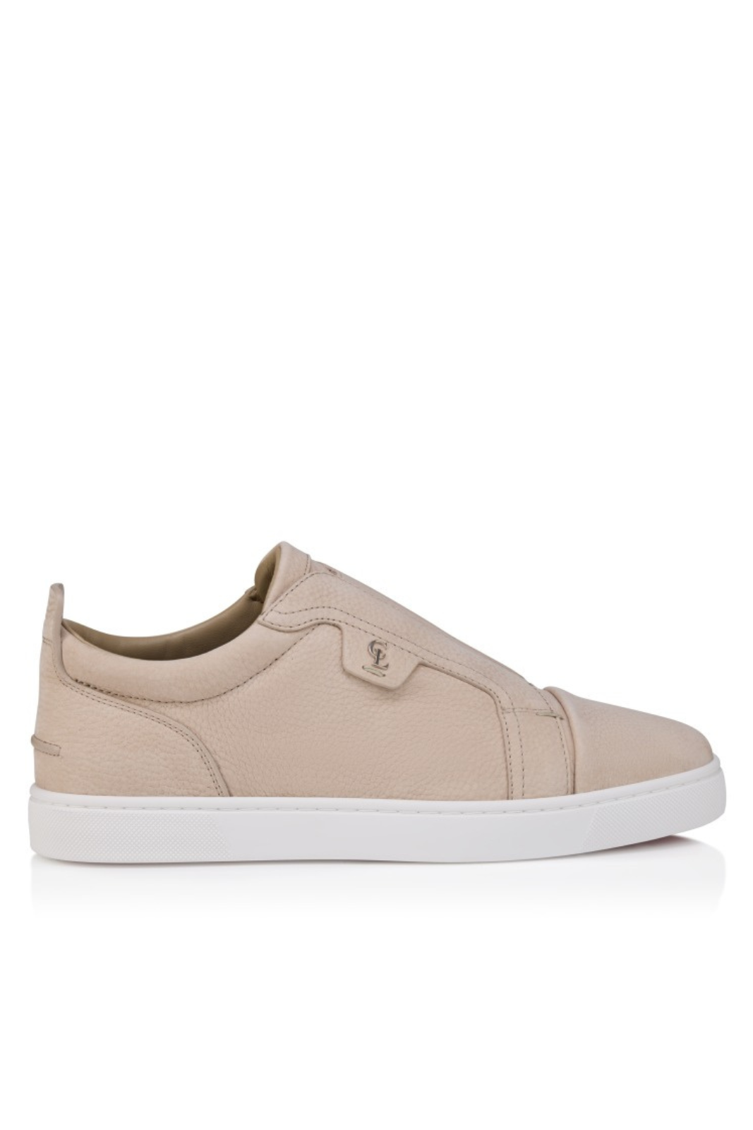 Christian Louboutin St Louis Sneakers Grained nubuck leather Beige Men
