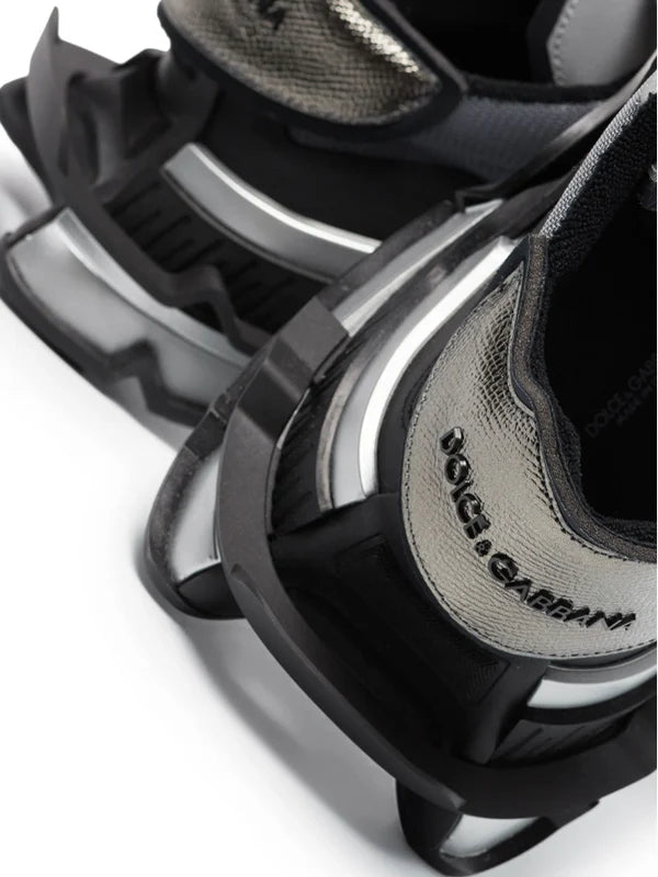 Dolce & Gabbana Space Black/Silver Sneakers | Exclusiv la Finery