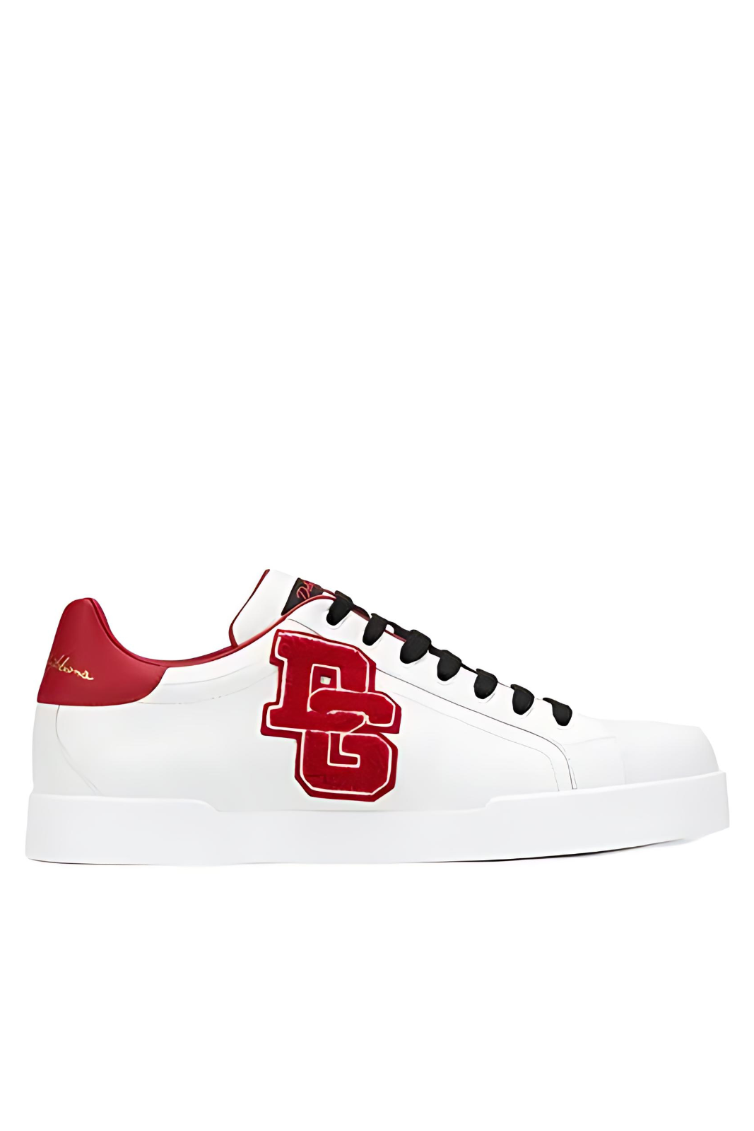 Dolce & Gabbana Portofino Patch White/Red Sneakers