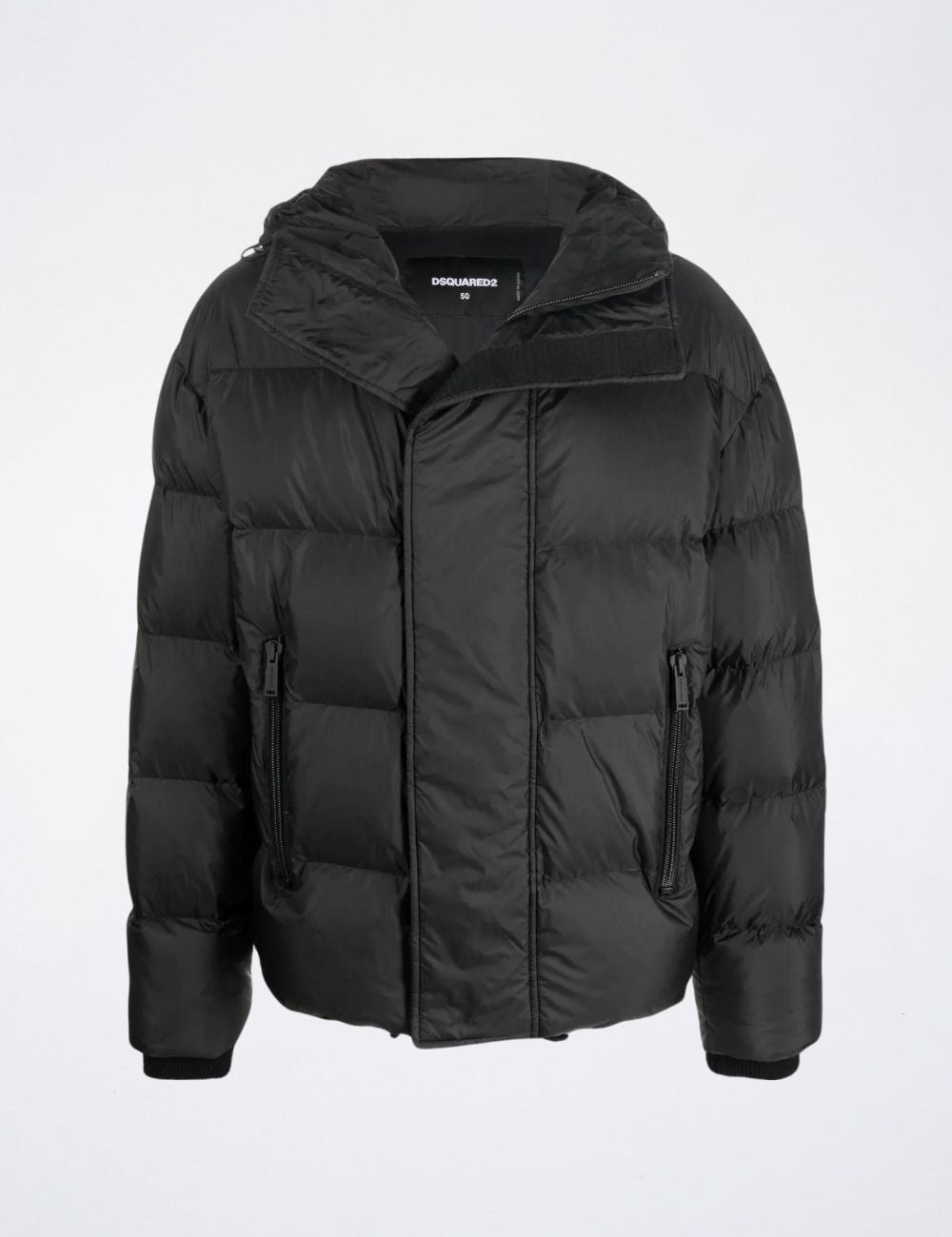 Dsquared2 zip-pockets hooded padded jacket