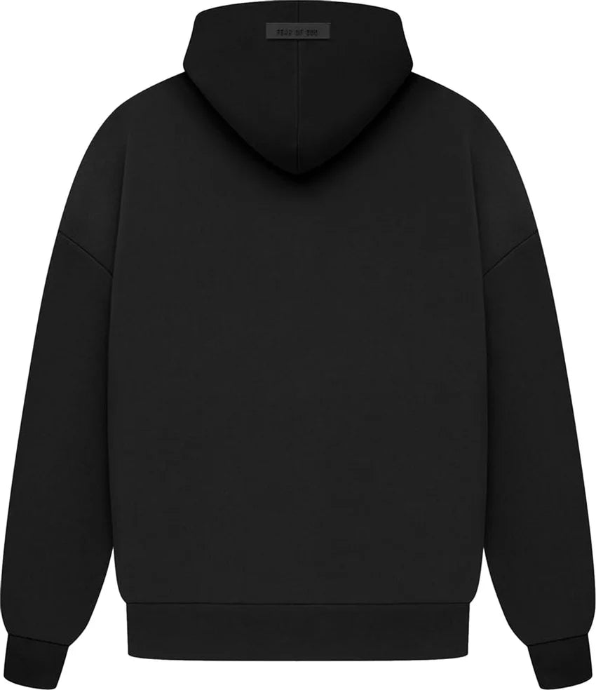 Essentials Jet Black Hoodie1