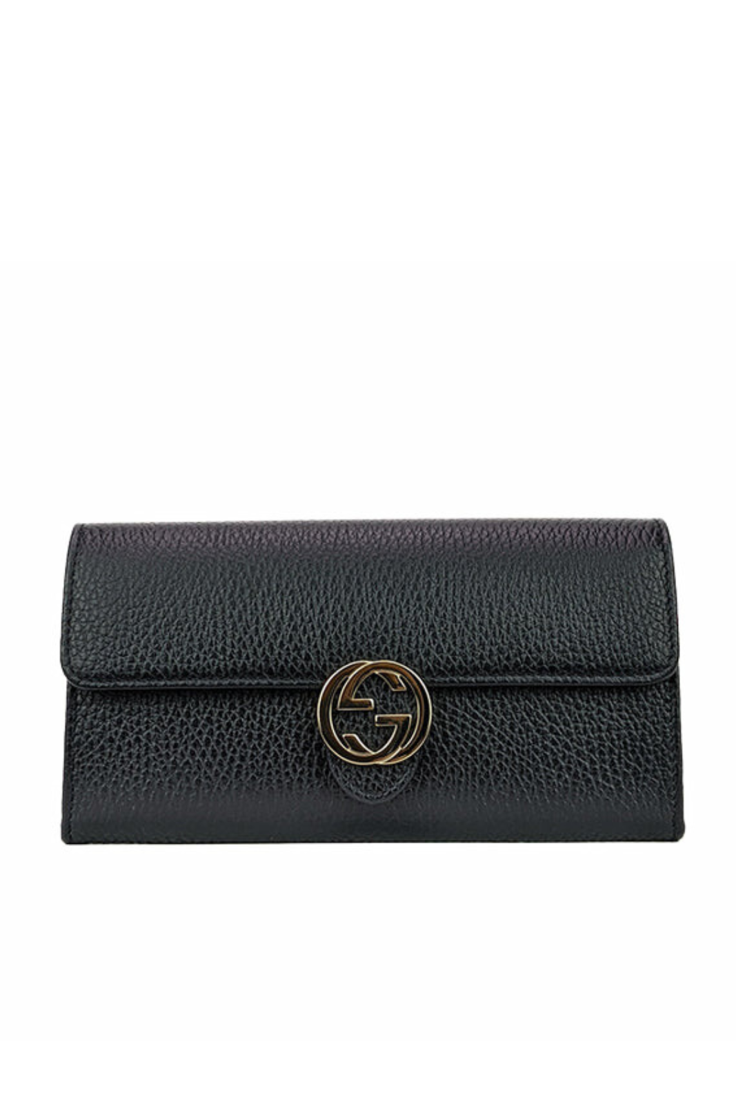 Gucci Icon GG Interlocking Wallet Black Logo