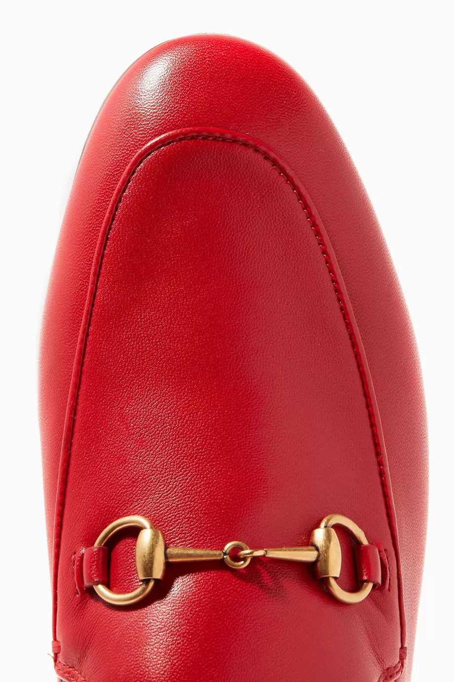 Gucci Red Brixton Leather Loafers3