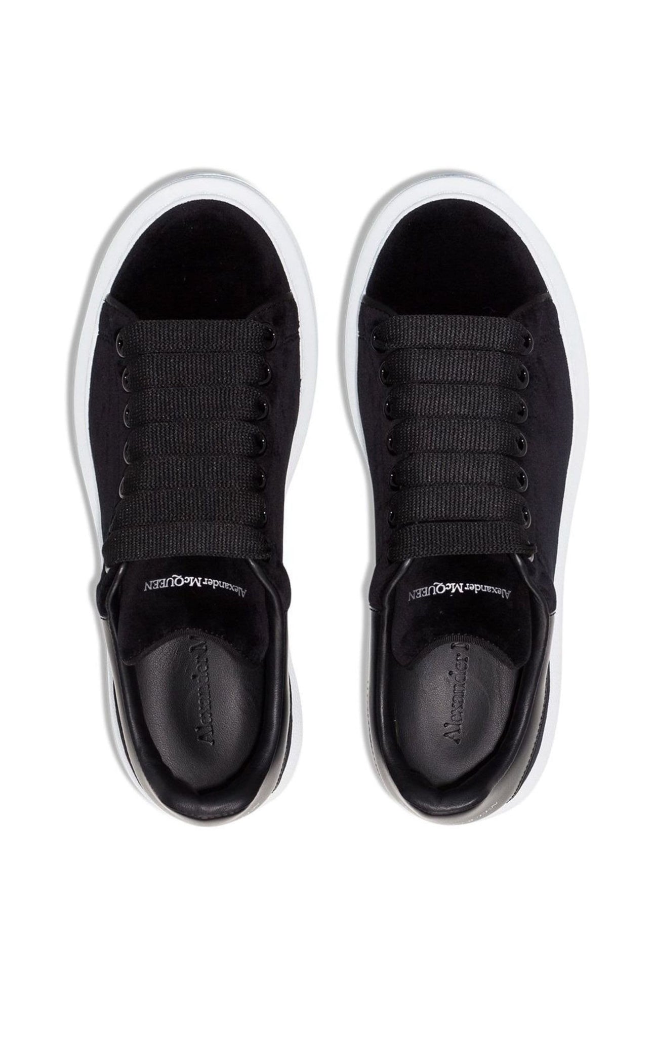 Alexander McQueen Velvet Black Sneakers