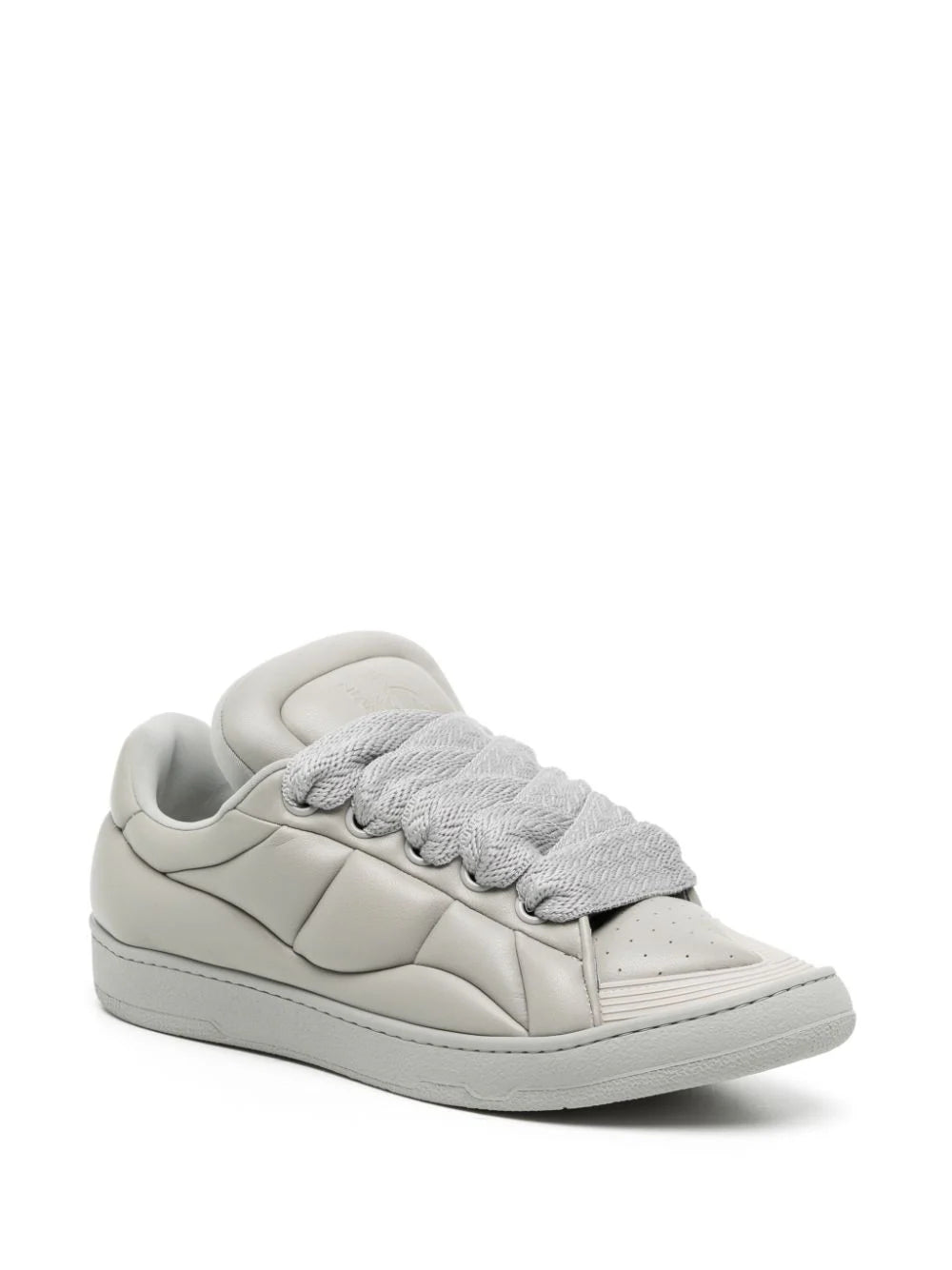 Lanvin Curb XL leather sneakers Grey for men