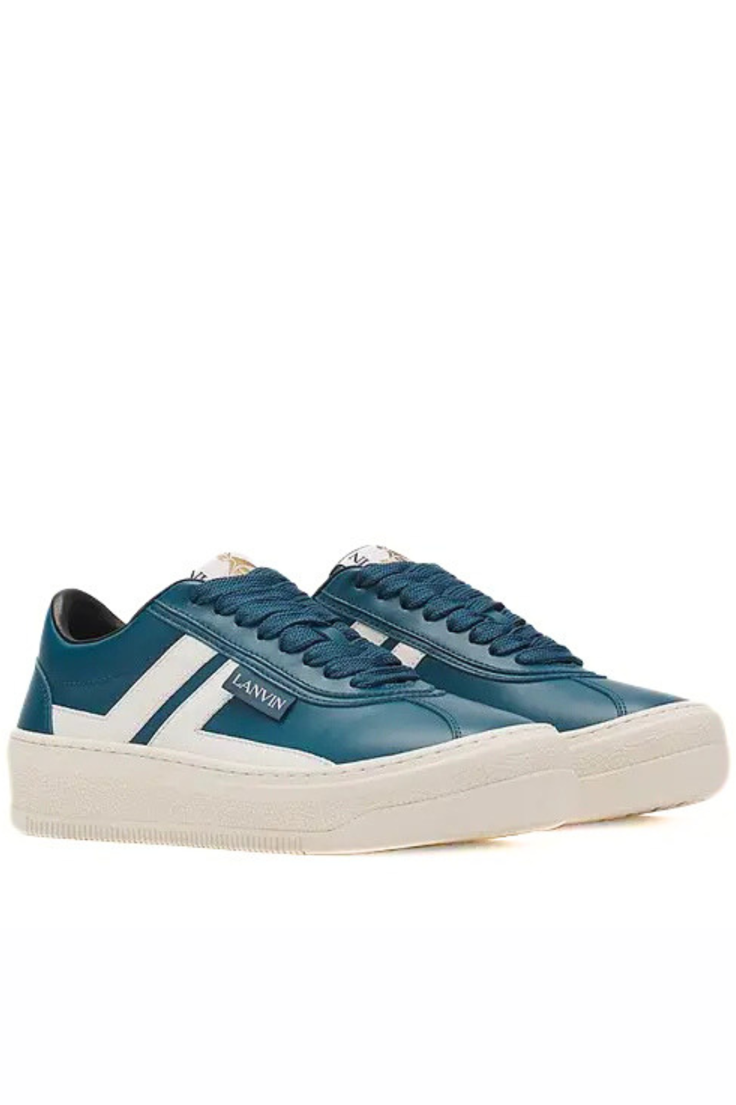 Lanvin cash leather sneakers Blue