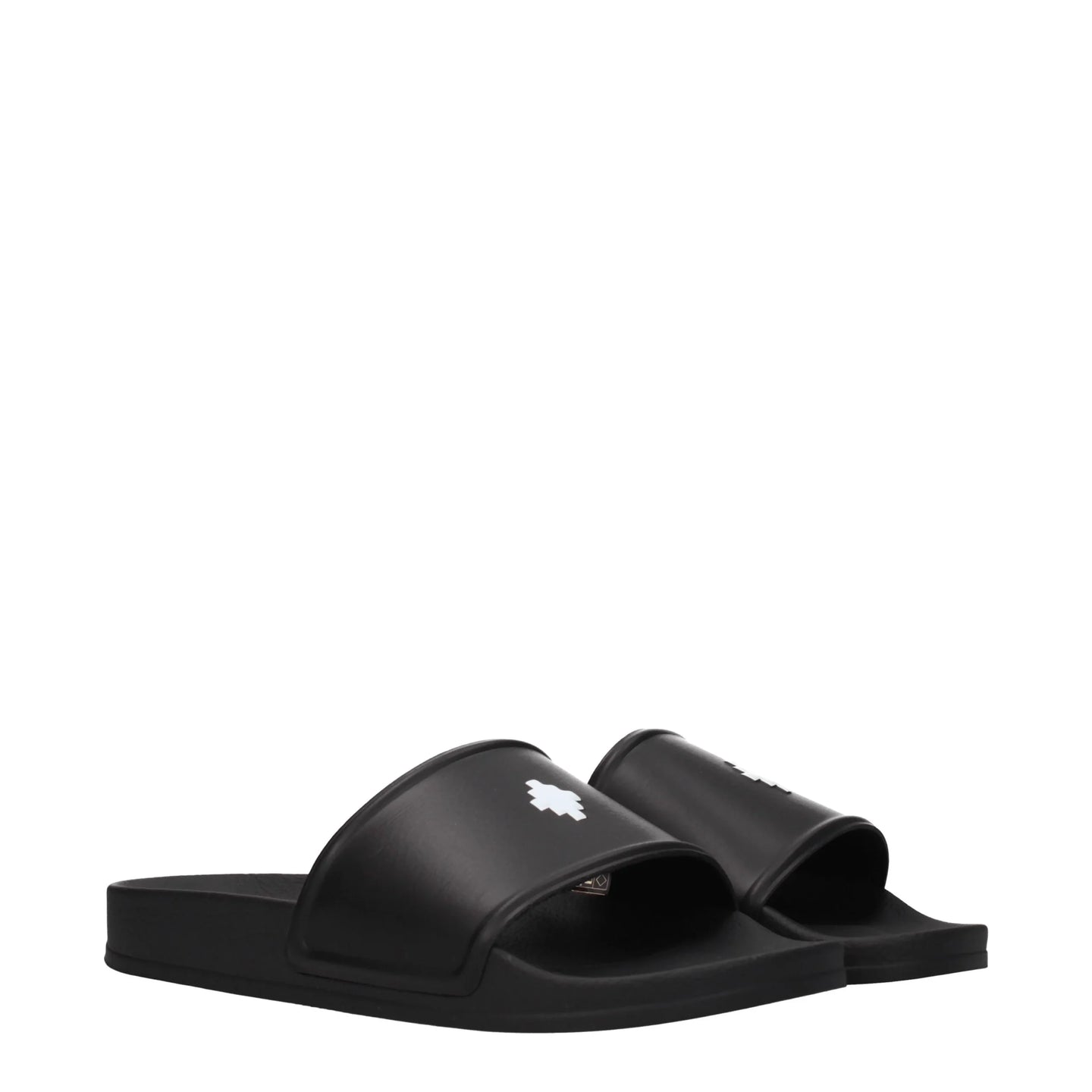 Marcelo Burlon Slippers And Clogs Men Rubber Black/White