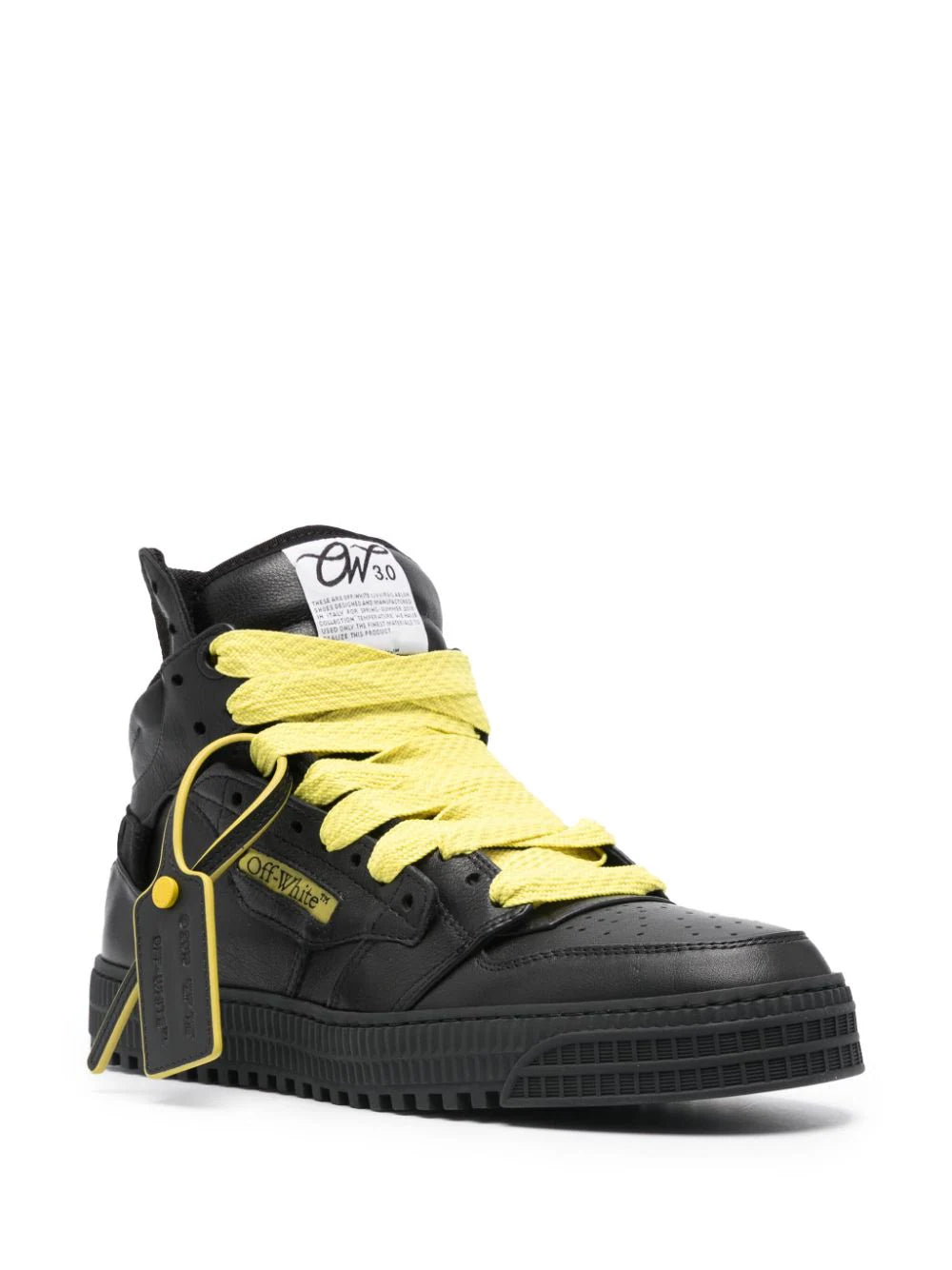 Off-White Off Court 3.0 black/yellow high trainer