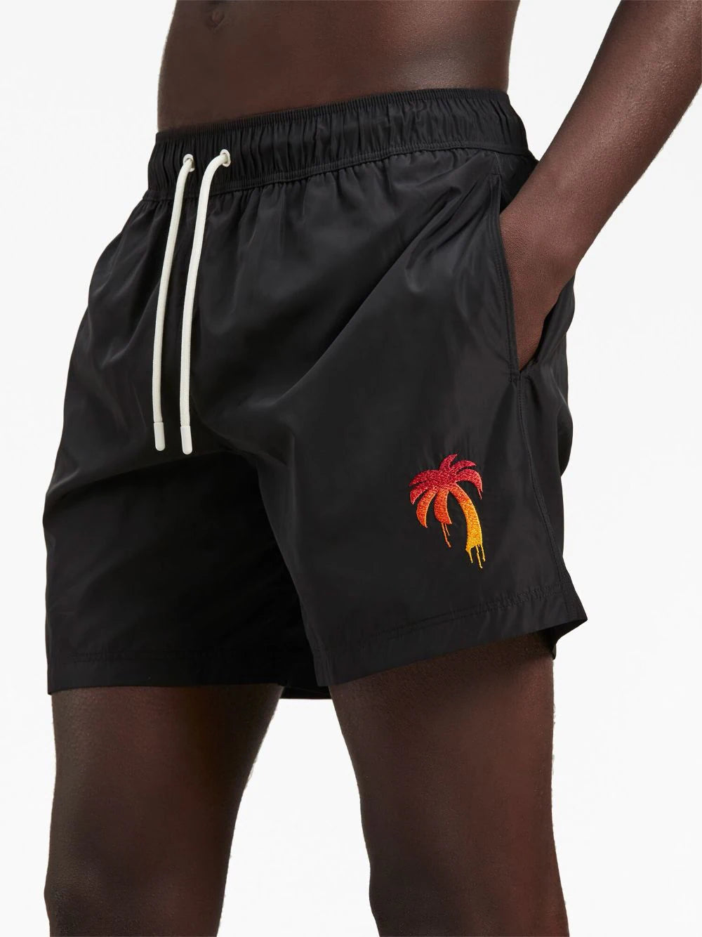 Palm Angels logo-embroidered swim shorts2