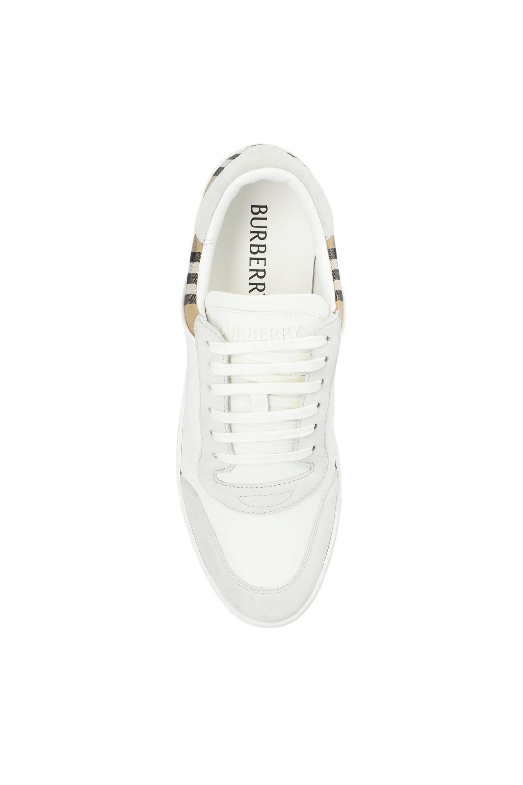 Burberry Checked Lace-Up Sneakers