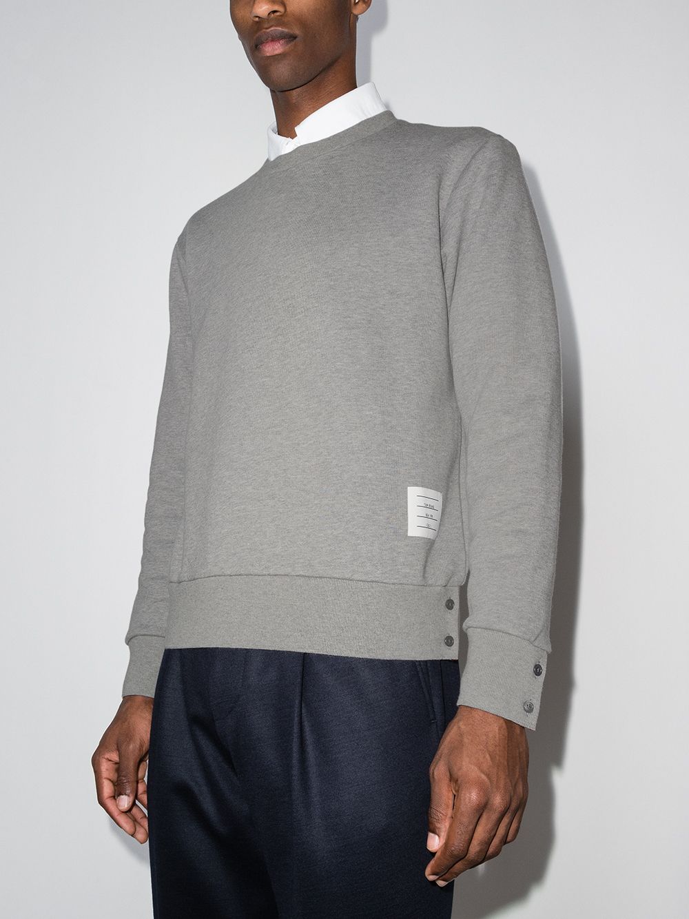 Thom Browne RWB stripe cotton sweatshirt1