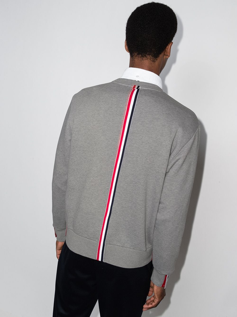 Thom Browne RWB stripe cotton sweatshirt2