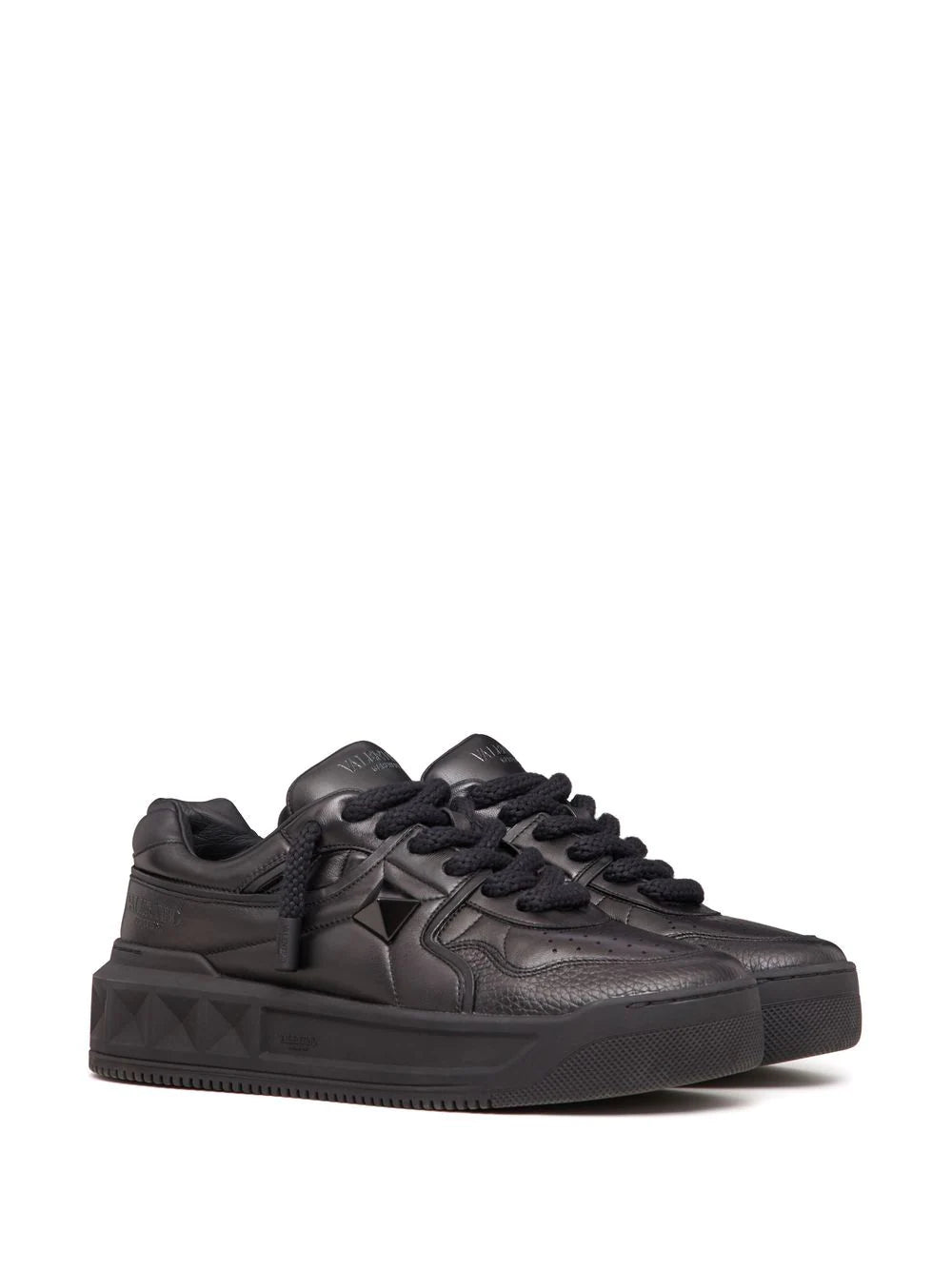 Valentino Garavani One Stud XL leather sneakers Black