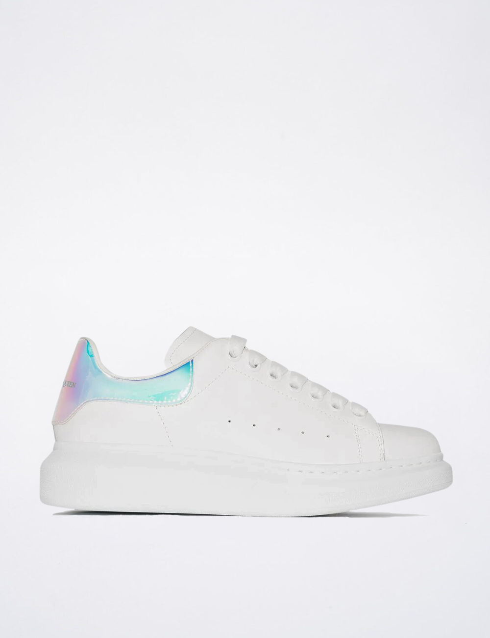 Alexander McQueen Oversized lace-up White/Rainbow multicolor man sneakers