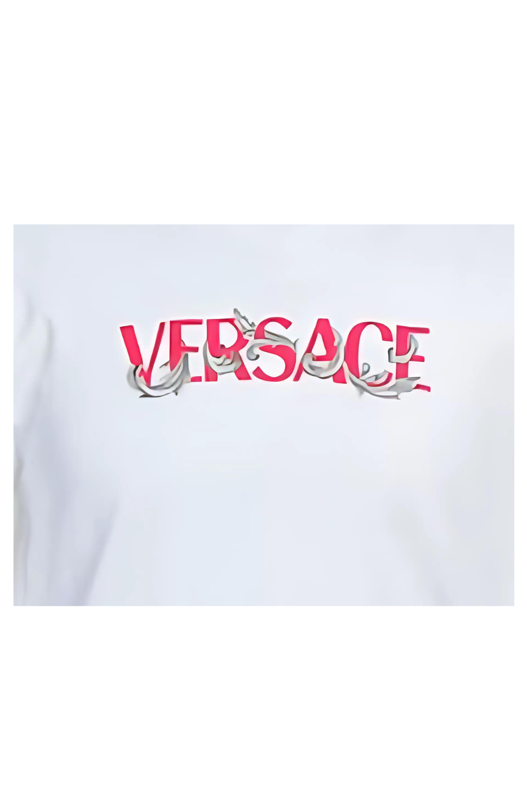 Versace Barocco White/Pink Logo T-shirt