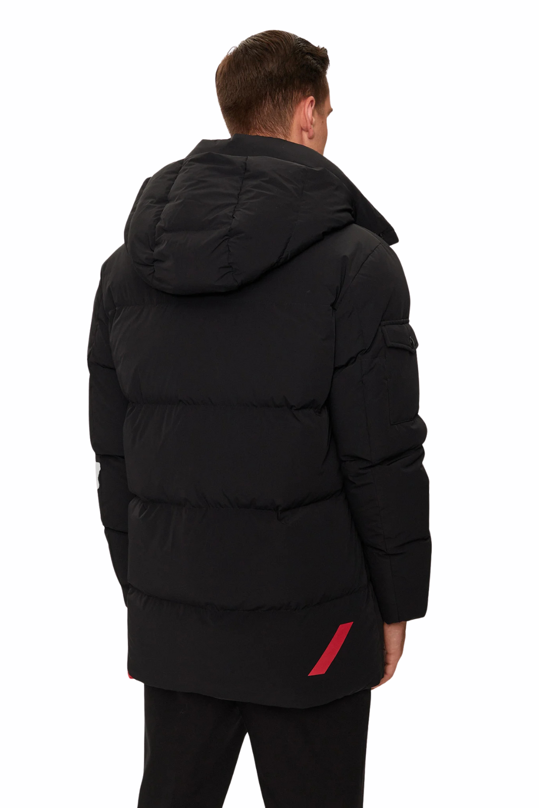 After Label hooded Black puffer jacket