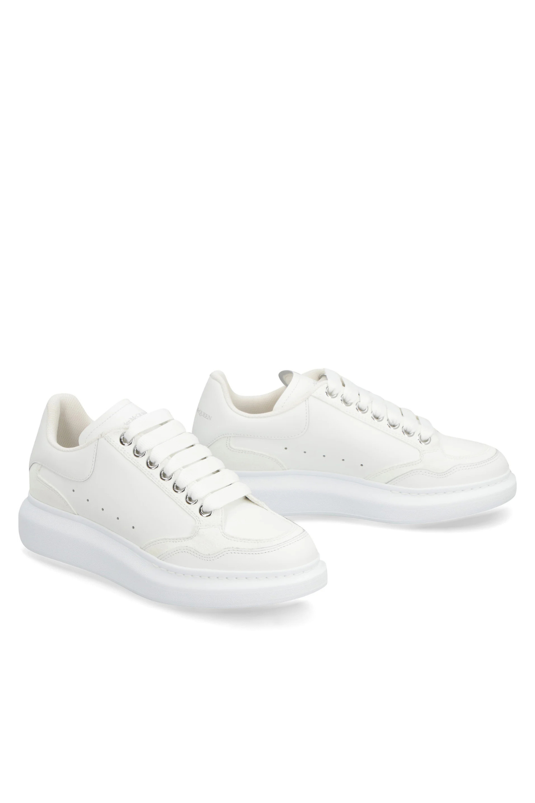 Alexander McQueen Larry Leather Low-Top Women Sneakers White