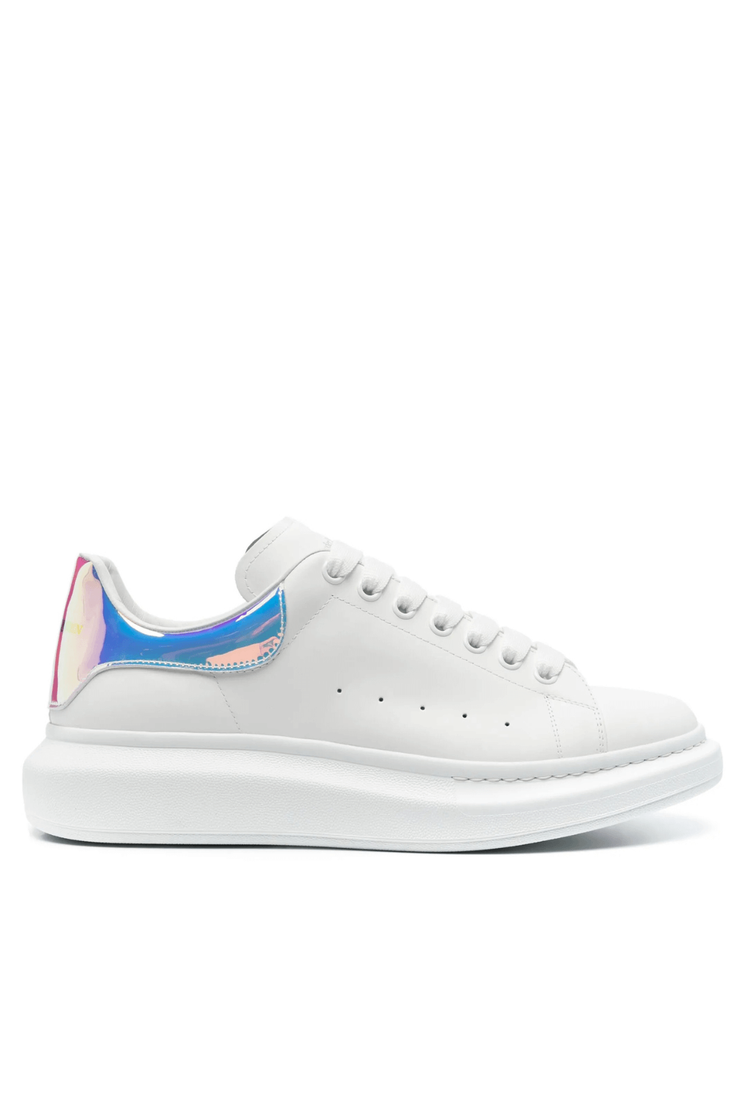 Alexander McQueen Oversized lace-up White/Rainbow multicolor man sneakers