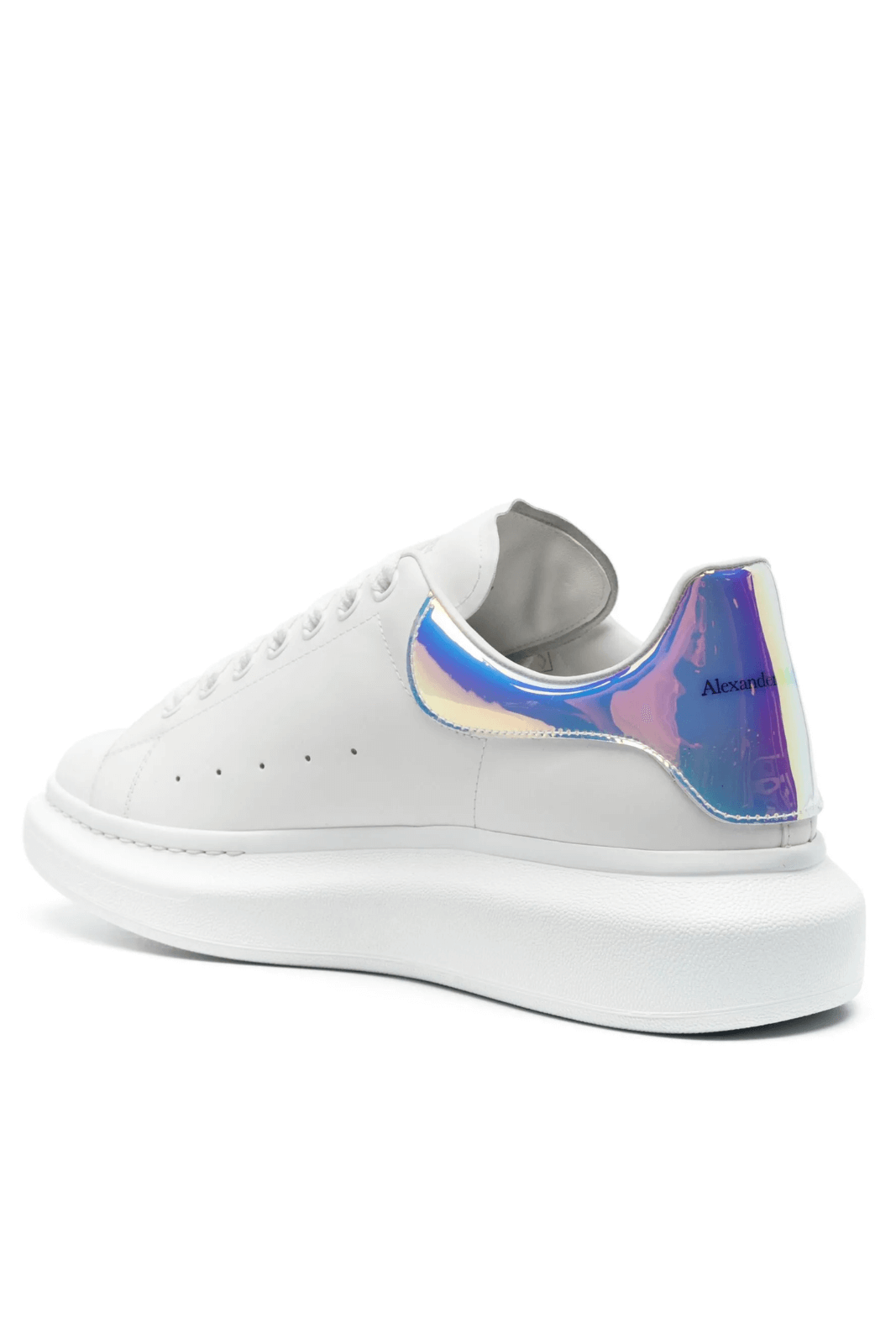 Alexander McQueen Oversized lace-up White/Rainbow multicolor Woman sneakers