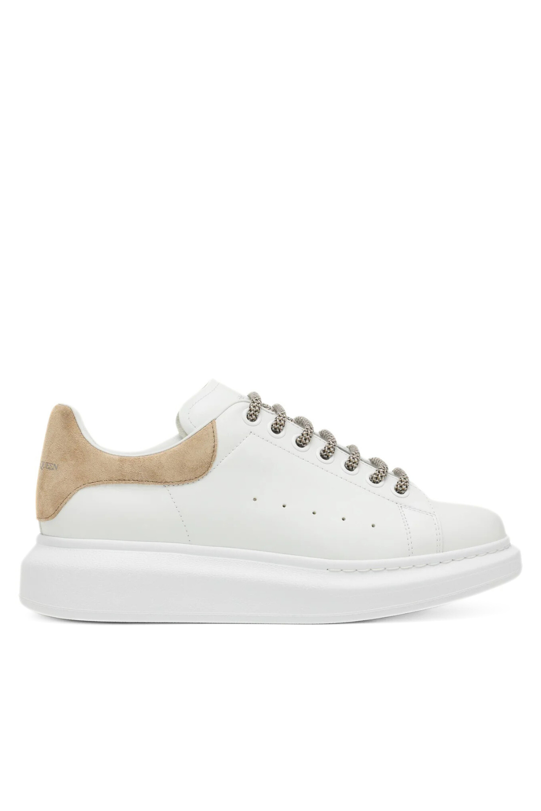 Alexander McQueen White And Camel Oversized Sneakers