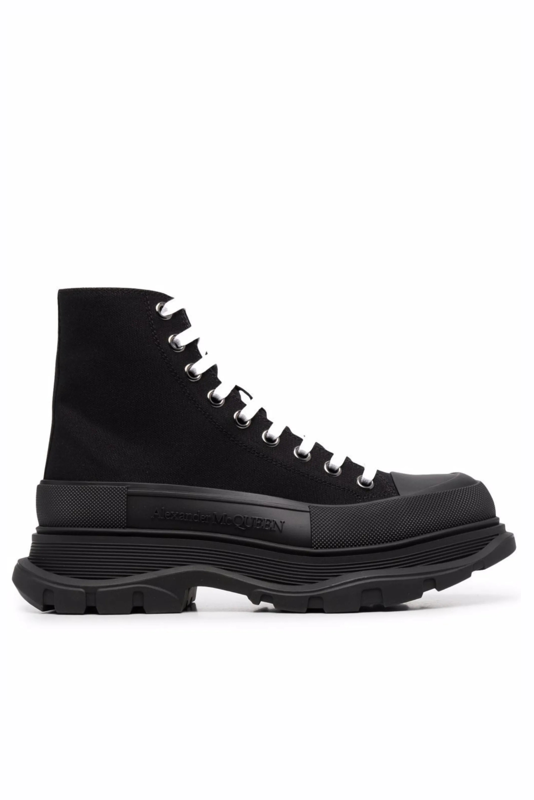 Alexander McQueen Black Tread Slick high-top sneakers