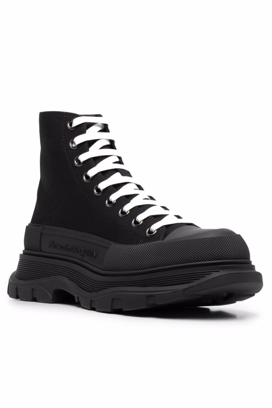 Alexander McQueen Black Tread Slick high-top sneakers
