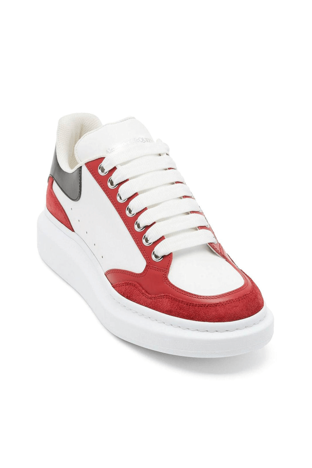 Alexander McQueen Color-Block Panelled Man Sneakers White Red