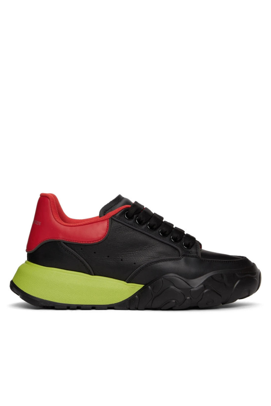 Alexander McQueen Court Trainer Black Red Mousse Sneakers