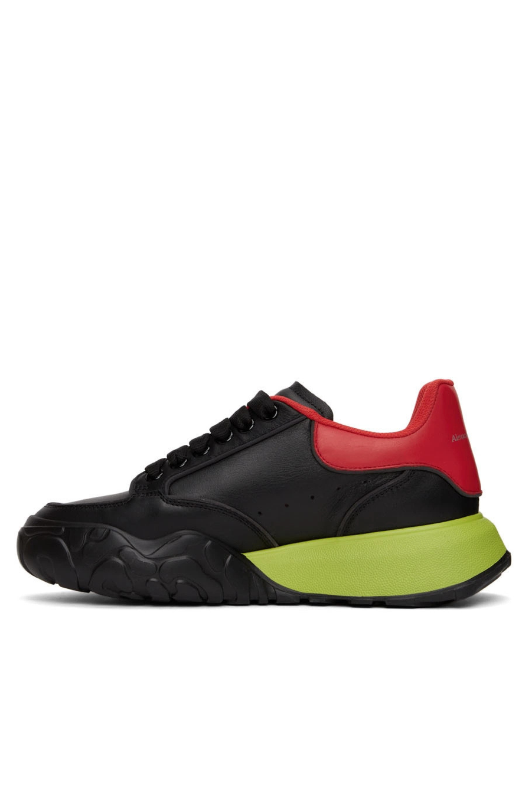 Alexander McQueen Court Trainer Black Red Mousse Sneakers