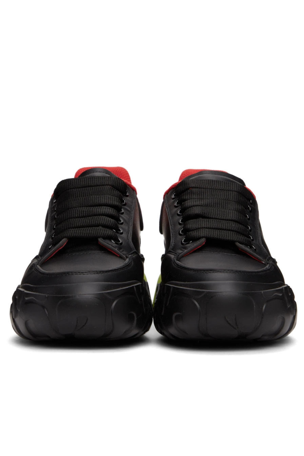 Alexander McQueen Court Trainer Black Red Mousse Sneakers